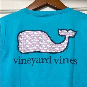Vineyard Vines Women’s Turquoise Whale  Tee